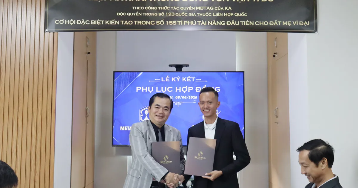 LỄ KÝ KẾT PHỤ LỤC 1 HỢP ĐỒNG CHIẾN LƯỢC TRỊ GIÁ 50 TRIỆU USD VÀ THANH TOÁN TIỀN NGAY GIAI ĐOẠN 1 GIỮA HỆ SINH THÁI MKA-MAK-NVT VỚI  SKY GOLD GROUP KIẾN TẠO TẬP ĐOÀN KINH TẾ TÁI SINH XHCN.