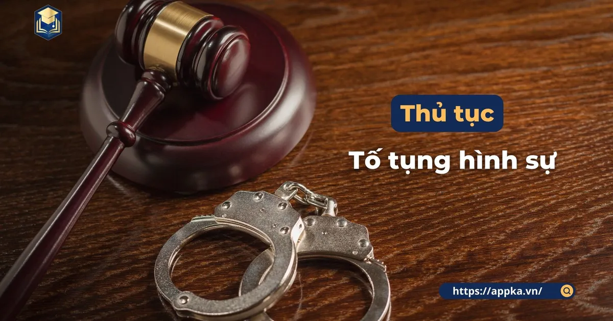 THỦ TỤC TỐ TỤNG HÌNH SỰ