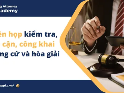 Phiên họp kiểm tra việc tiếp cận, công khai chứng cứ và hòa giải