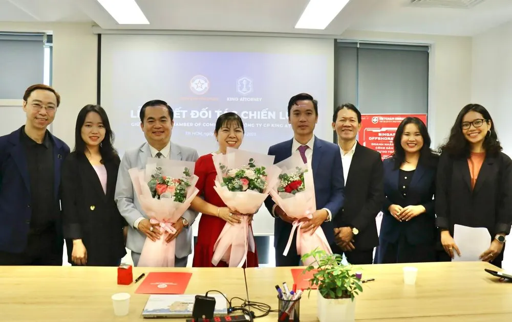Công ty CP King Attorney và VietCham Singapore sau hơn 3 năm từ Đối Tác Toàn Diện đã chính thức nâng tầm Đối Tác Chiến Lược Toàn Diện