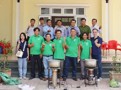 Công ty CP King Attorney và Công ty CP Novita Group tổ chức buổi thực nghiệm và bàn giao Lò không khói cho UBND Huyện Long Hồ, tỉnh Vĩnh Long