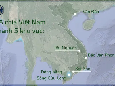 King Attorney chia Việt Nam thành 05 khu vực 